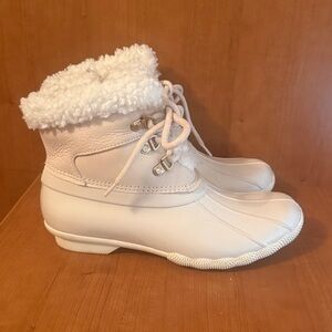 Women’s SPERRY Saltwater Alpine Waterproof Fur Lined Duck Boots Sz 6.5